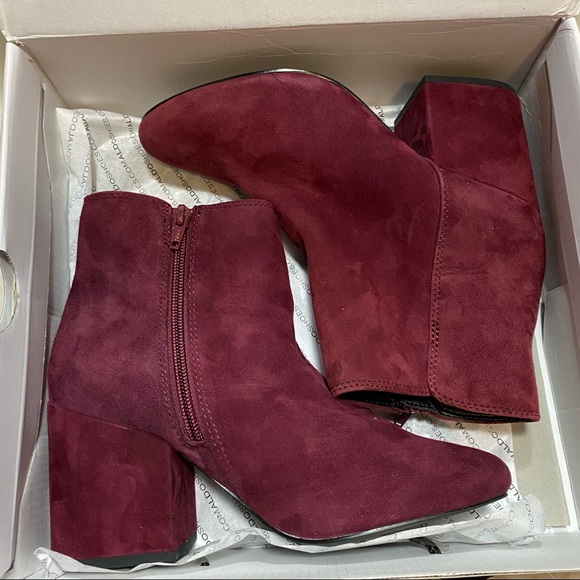 Burgundy Ankle Boots - Picture 1 of 2